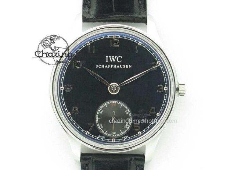 MIROTIME 0514 Portuguese Tourbillon IW5046 RG ZF Best Edition White Dial on Brown Leather Strap UrbanStyle 7144